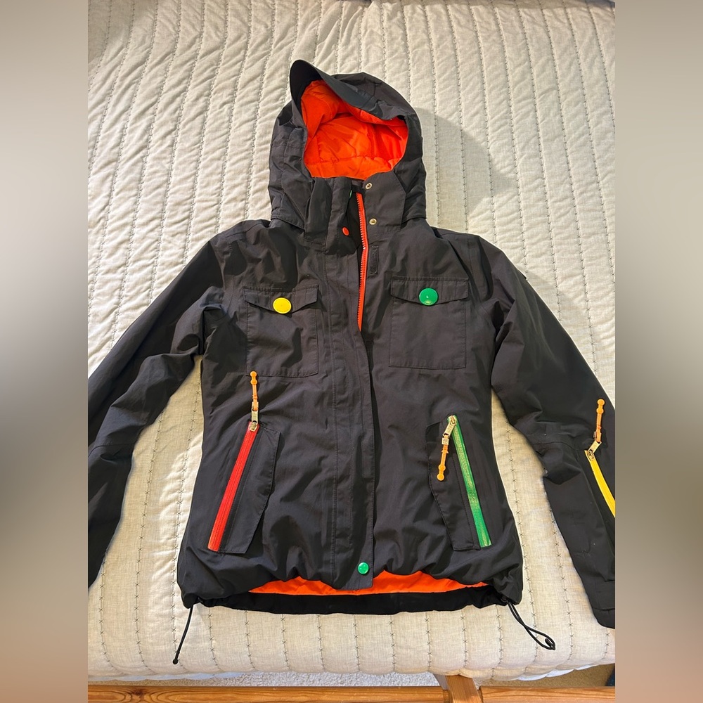 Jc De Castelbajac Rossignol Goretex Ski Jacket Size Black M Waterproof